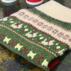 Weihnachtlicher Fair Isle Schneeflocken Westie Hundepullover