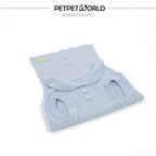 Blaues Polo-Kühlstrickgewebe