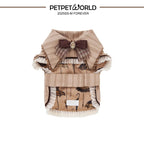 Britischer Prinz Plaid Schleife Haustierumhang