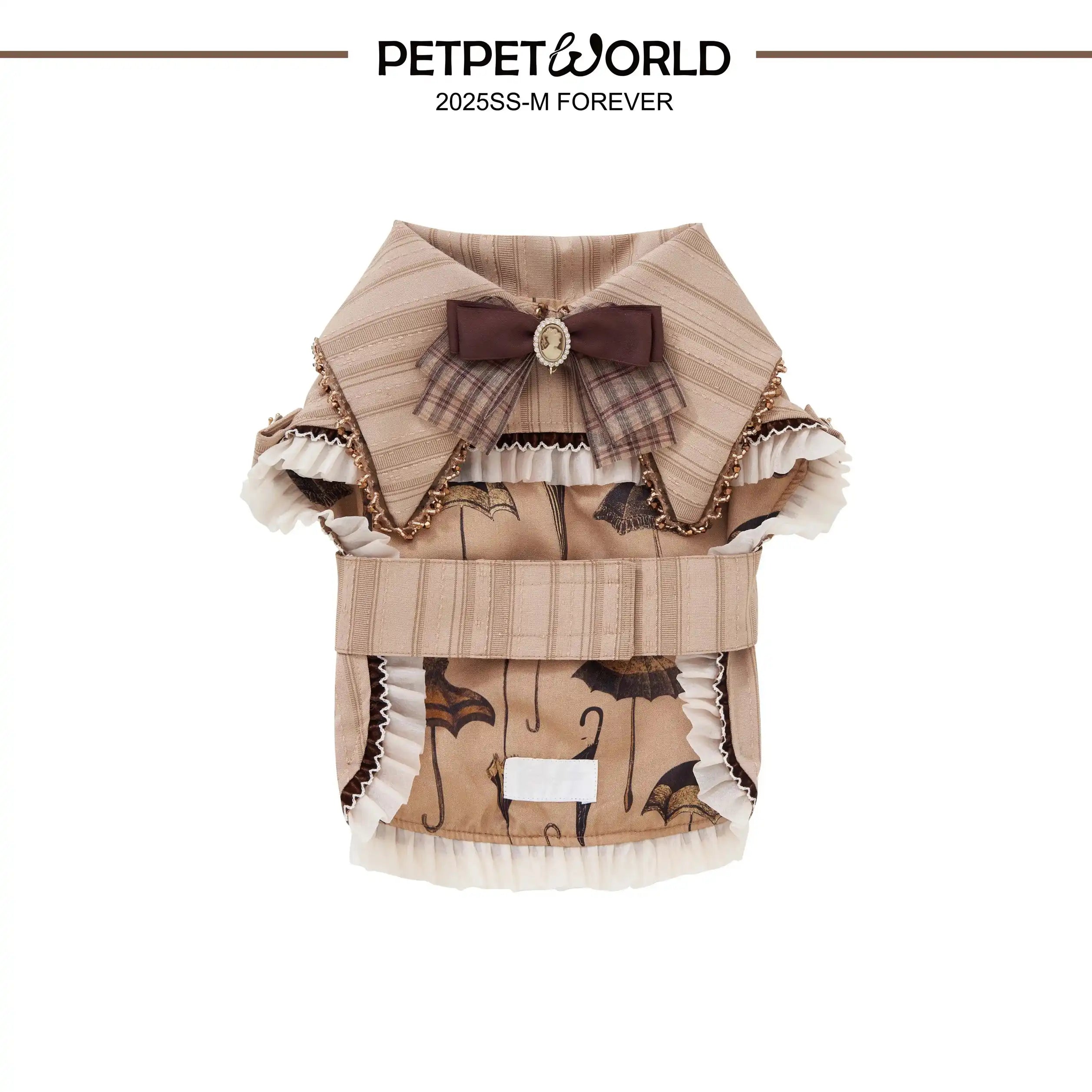 Britischer Prinz Plaid Schleife Haustierumhang