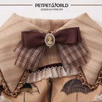 Britischer Prinz Plaid Schleife Haustierumhang
