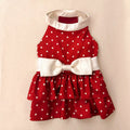 Vintage Crimson Polka Dot Dress | Artisan-made