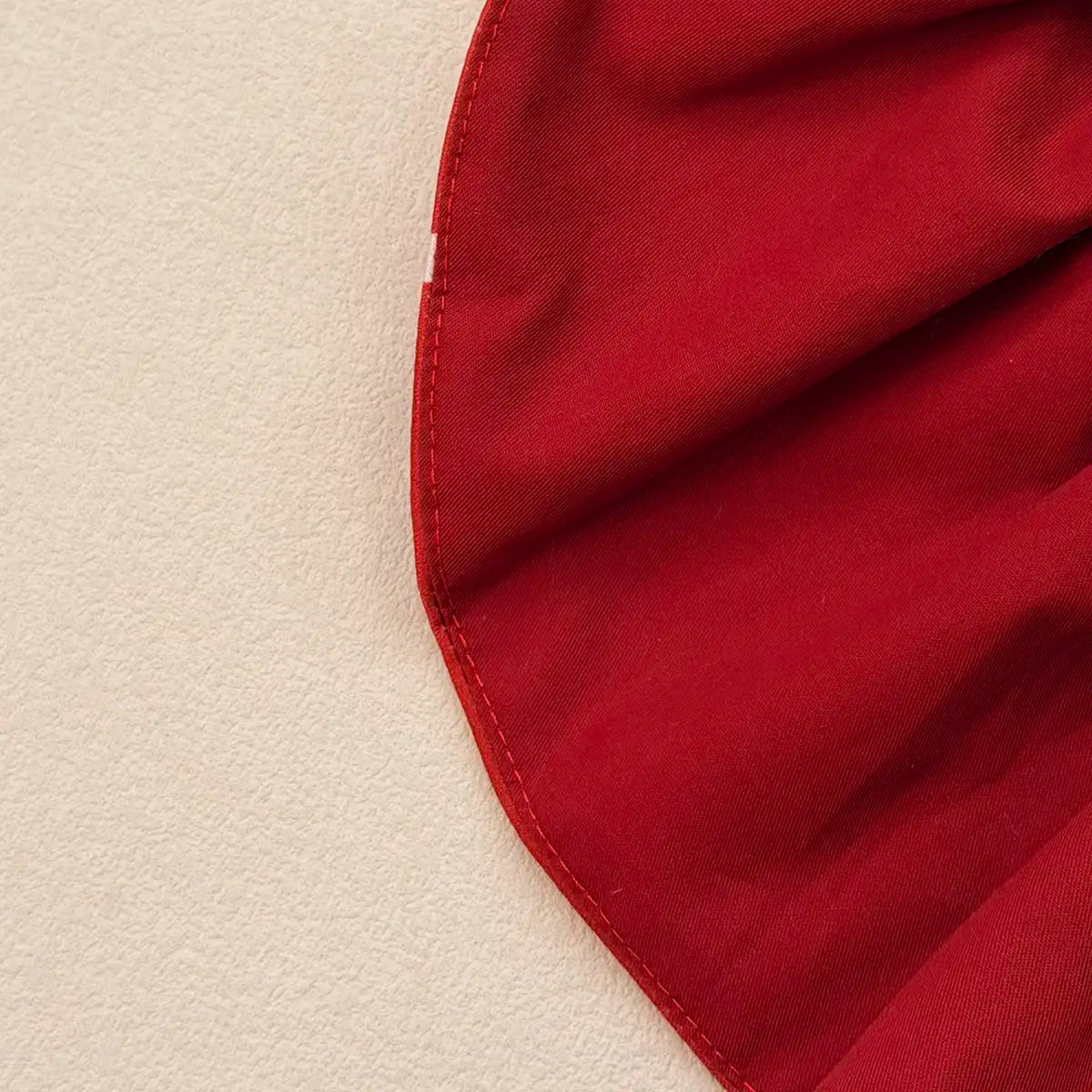 Vintage Crimson Polka Dot Dress | Artisan-made