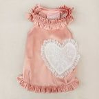 Petal-Soft Rose Satin Dress | Artisan-made