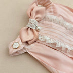 French Riviera Pearl Lace Dress | Artisan-Made