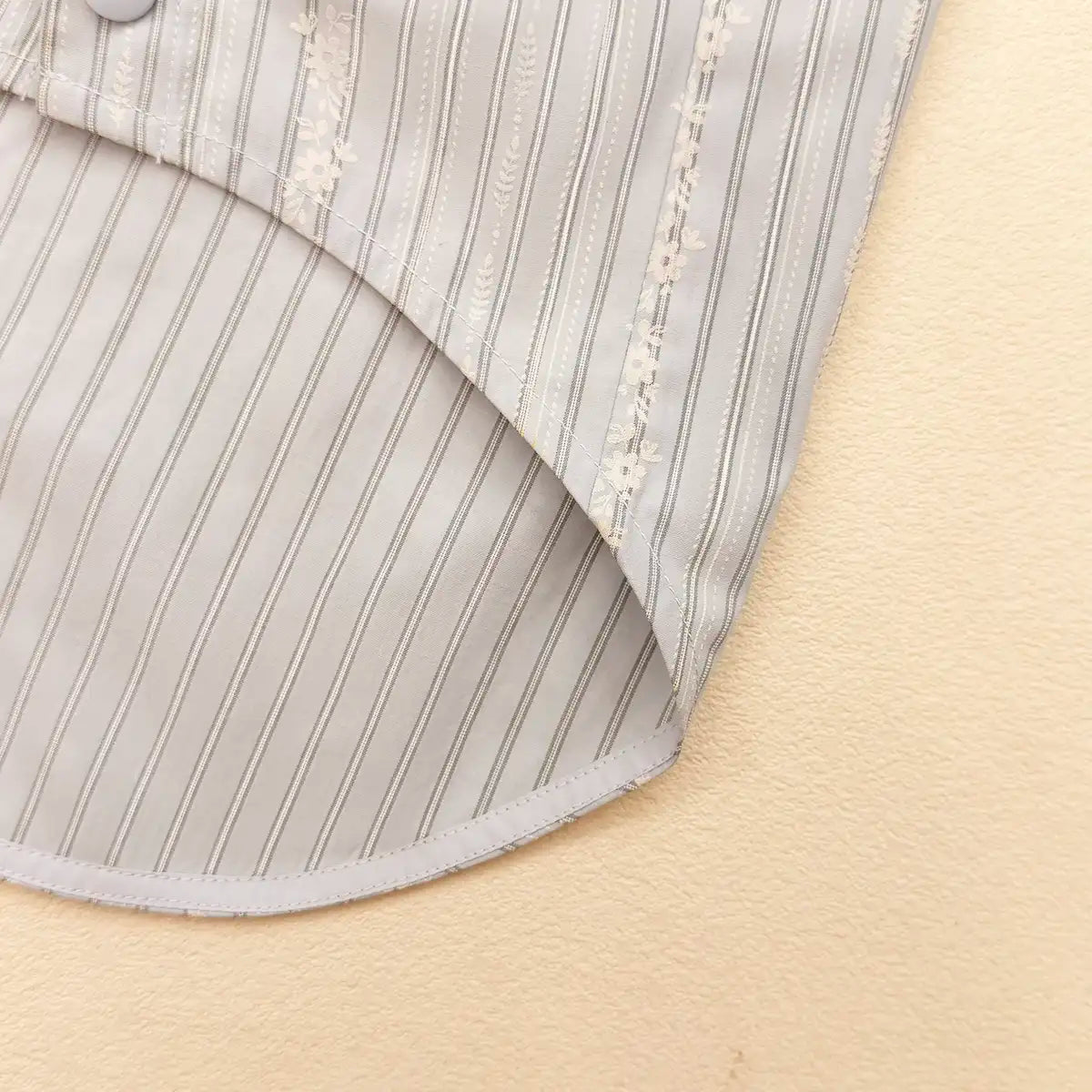 Cote d'Azur Crystal Bow Striped Shirt | Artisan-Made