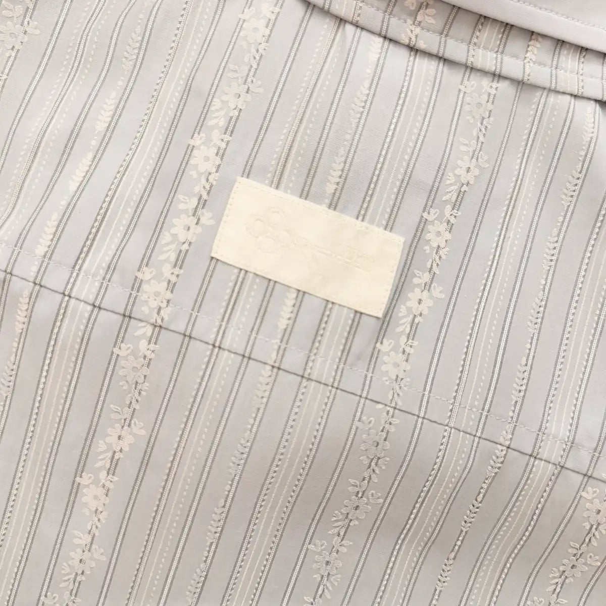 Cote d'Azur Crystal Bow Striped Shirt | Artisan-Made