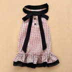 Pink Ballet Noir Dots Dress | Artisan-Made