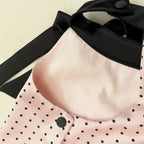 Pink Ballet Noir Dots Dress | Artisan-Made