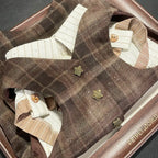 The Berkshire Estate Plaid Vest & Striped Shirt Set 丨Artisan-Made