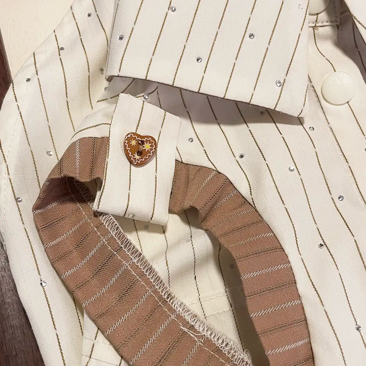 The Berkshire Estate Plaid Vest & Striped Shirt Set 丨Artisan-Made