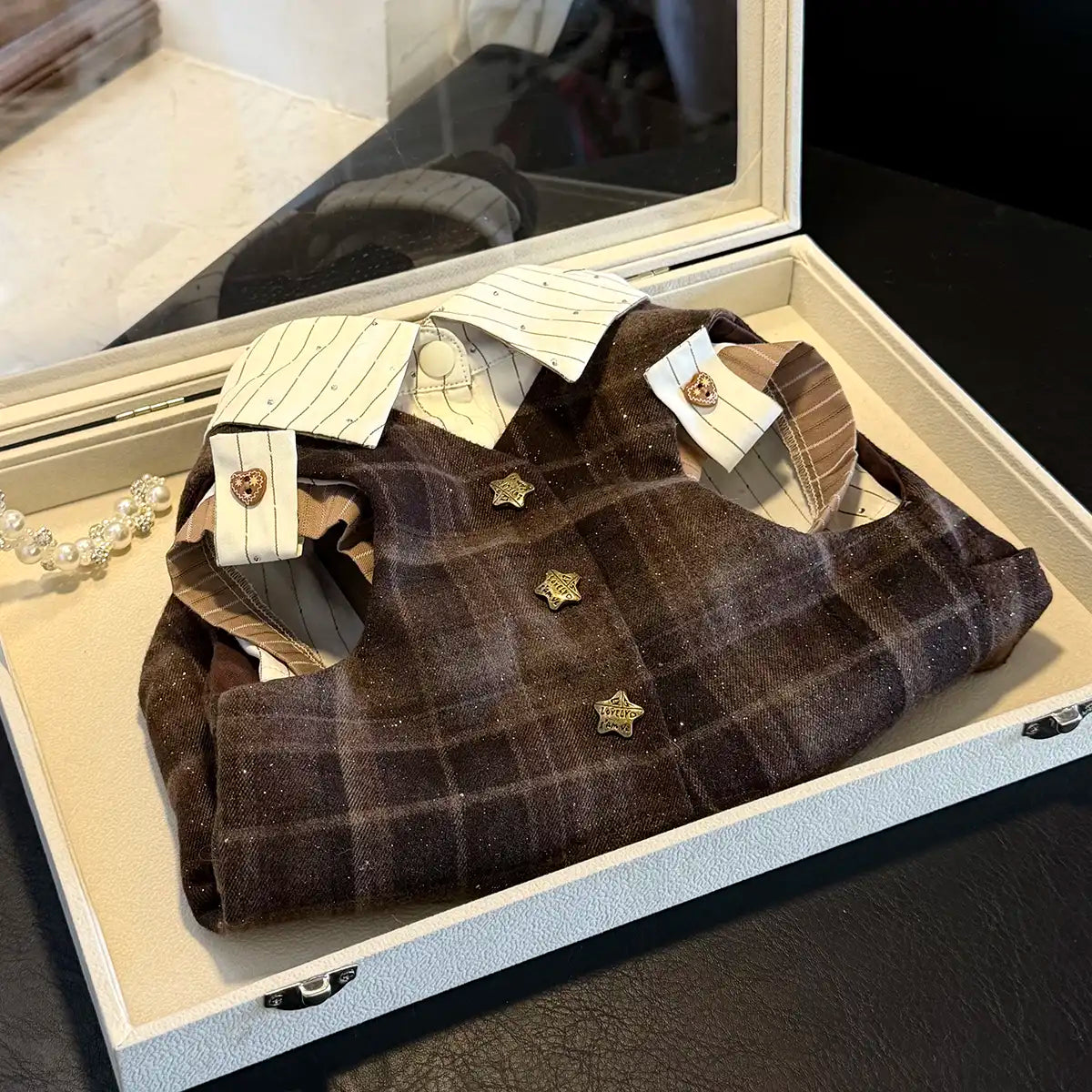 The Berkshire Estate Plaid Vest & Striped Shirt Set 丨Artisan-Made