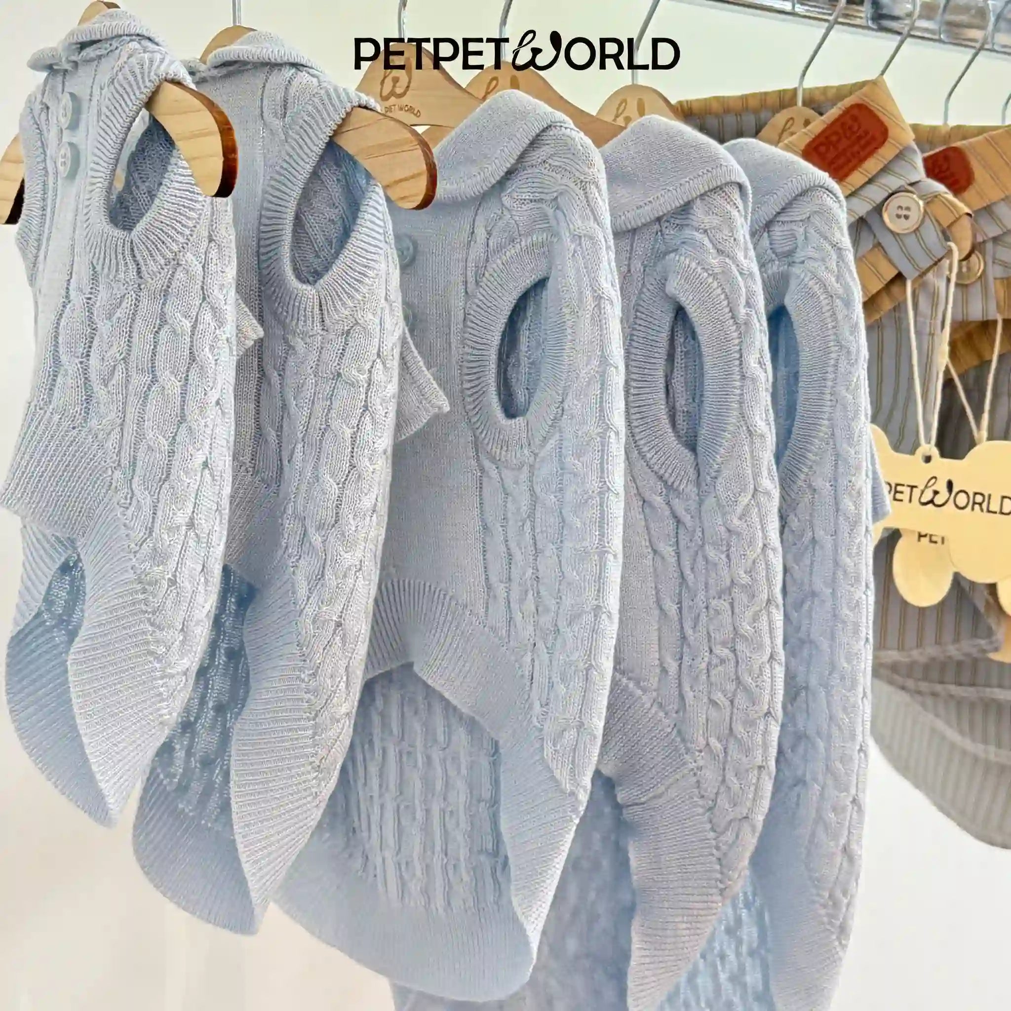 Blaues Polo-Kühlstrickgewebe