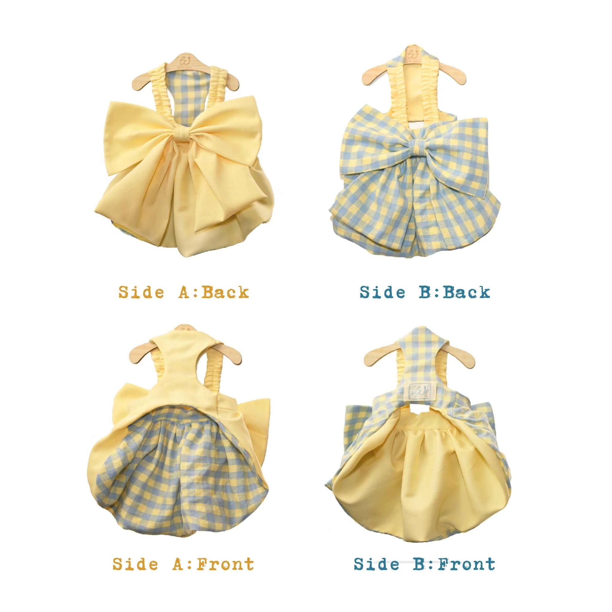 Ice Cream Cone Double Bow Dress