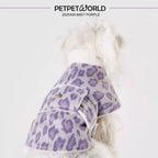 Purple Leopard Fleece Cape | Artisan-made