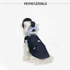 Besticktes Jeans-Hundeshirt mit Welpenmuster | Handgefertigt
