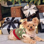 Weihnachtlicher Fair Isle Schneeflocken Westie Hundepullover
