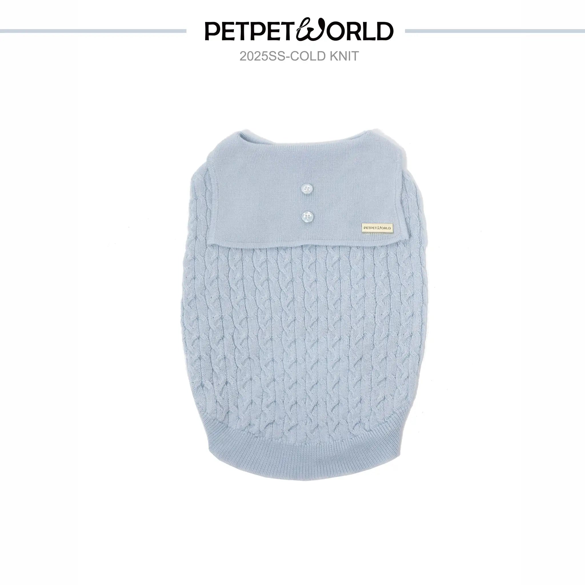 Blaues Polo-Kühlstrickgewebe