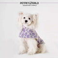 Purple Leopard Fleece Cape | Artisan-made