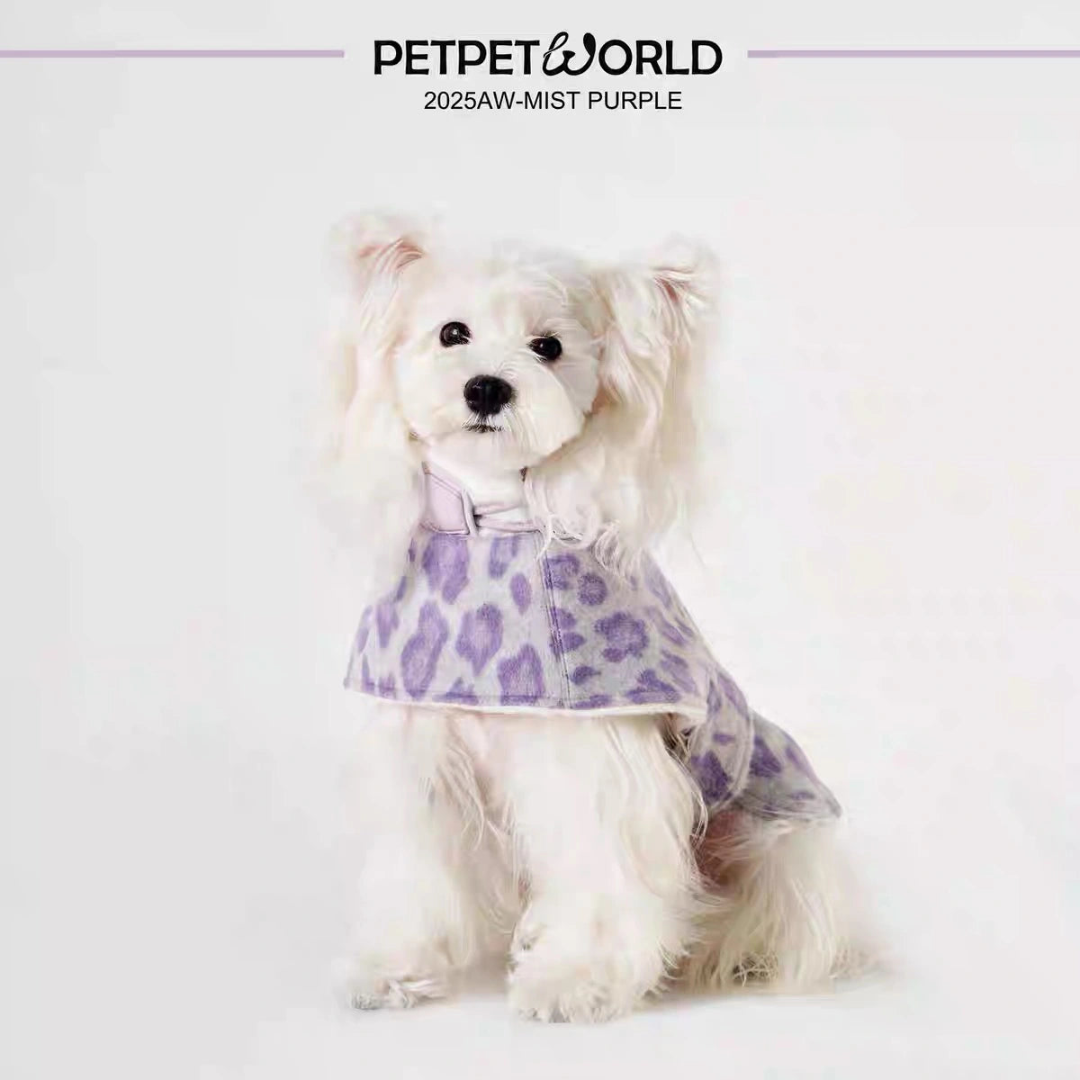 Purple Leopard Fleece Cape | Artisan-made