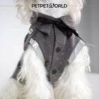 Gray Rhinestone Tie Shirt