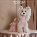 Rosa Perlen Resort Luxus Hundekleid